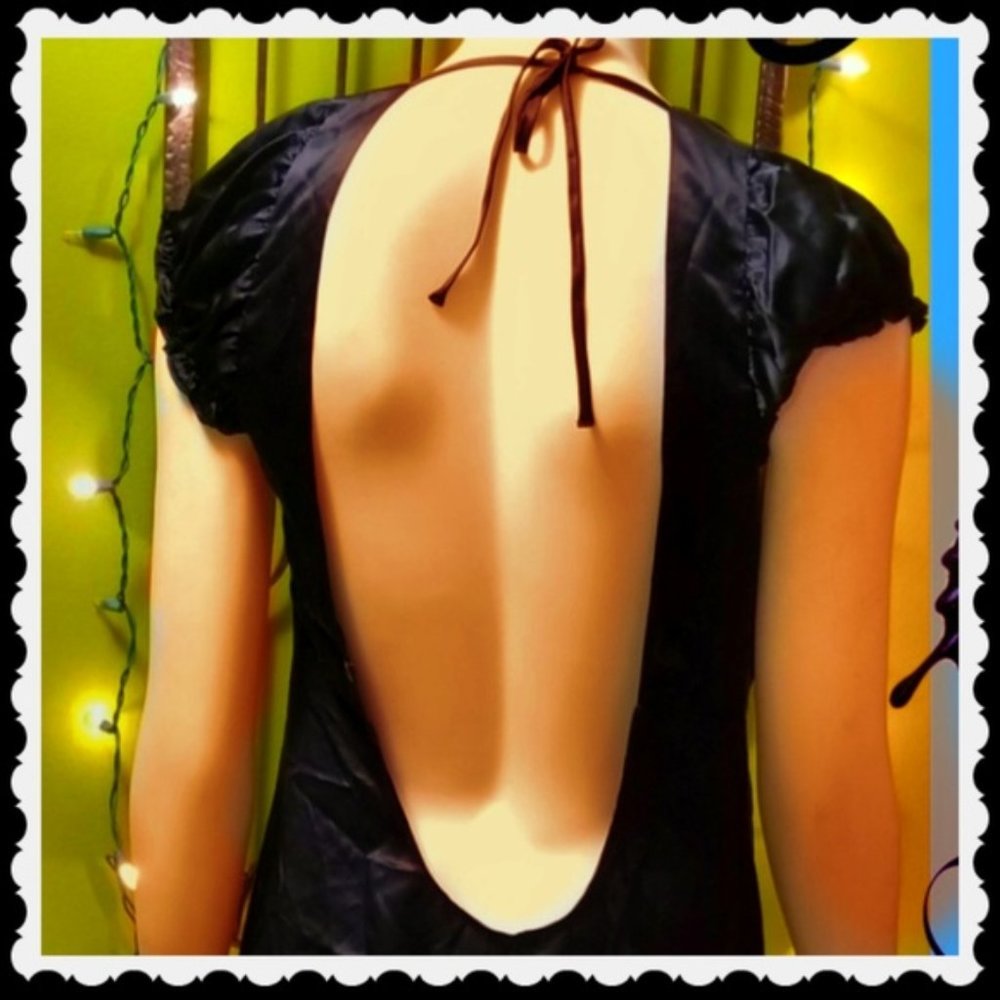 New Reformation Long Black Silk backless Goya Maxi dress NO OFFER REFUSED